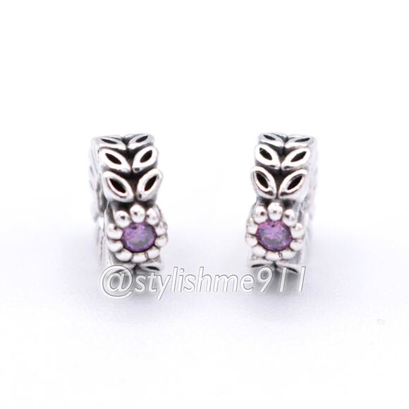 Two Authentic PANDORA Twice as Nice Spacer - 791224CFP - Picture 10 of 12